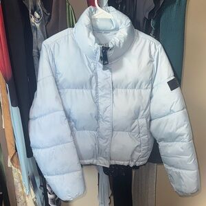 Calvin Klein Light Blue Puffer Jacket